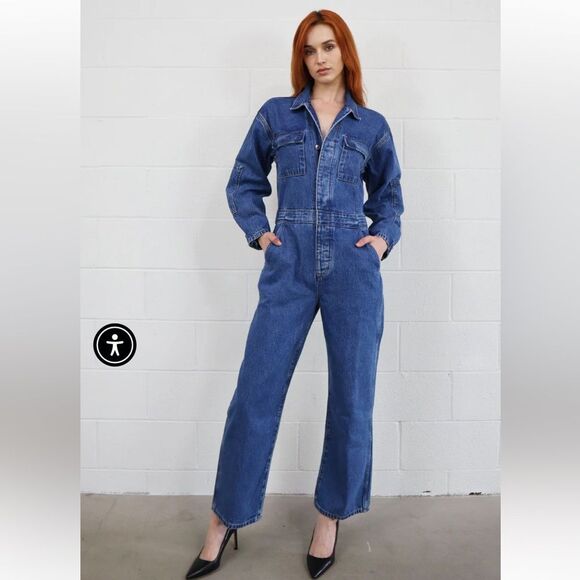 ETICALarson Utility Denim Jumpsuit NWT XS